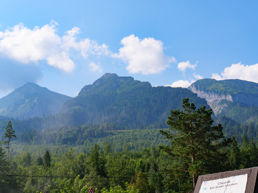 Les Tatras vue de Poprad