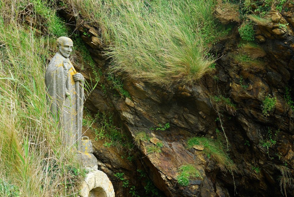 Statue de Saint Gildas à Saint-Gildas-de-Rhuys