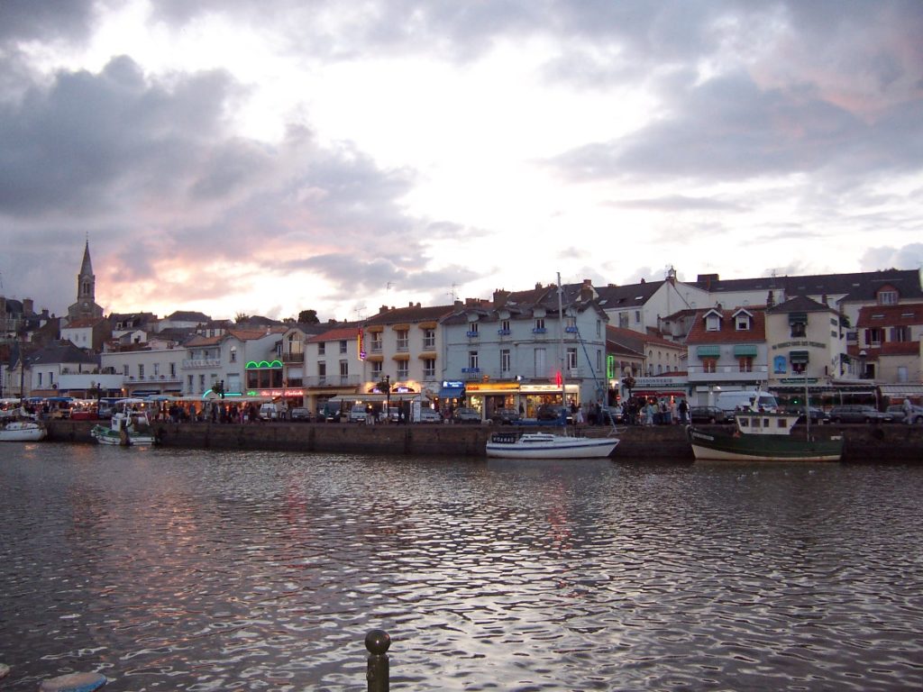 L'ambiance du soir sur le port de Pornic